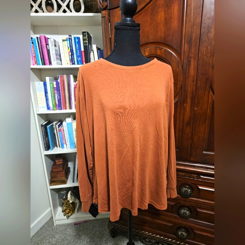 Terra & Sky Long Sleeve 1X Copper/Brown